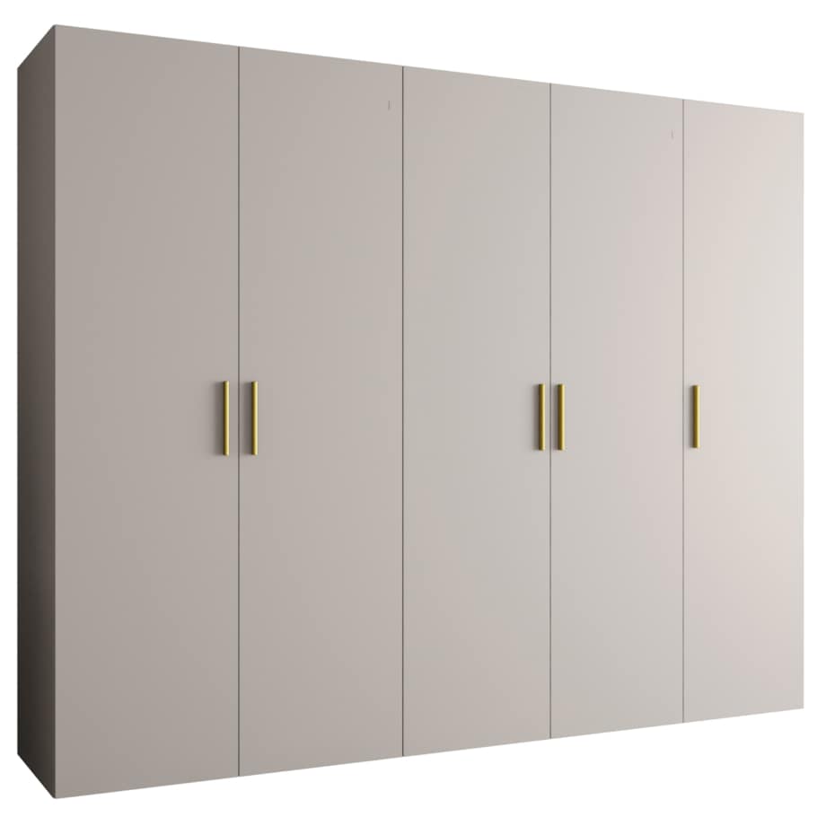 Szafa uchylna otwierana BARI 1 250 wys. 202 cm Kaszmir + u. Złoty