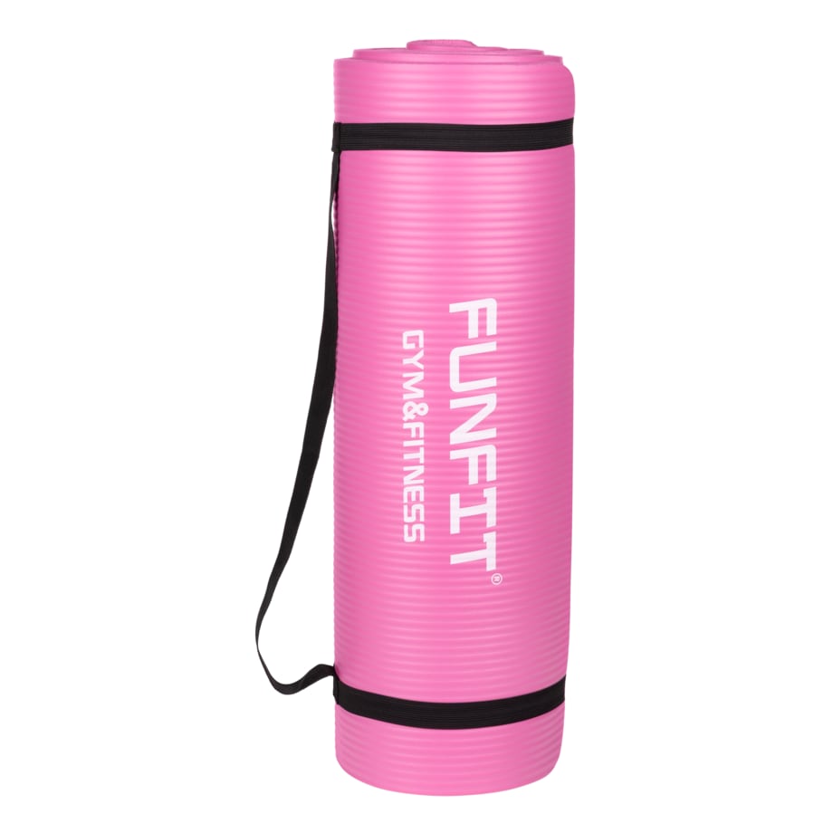 Mata Fitness 183x61 cm do jogi i ćwiczeń FUNFIT różowa