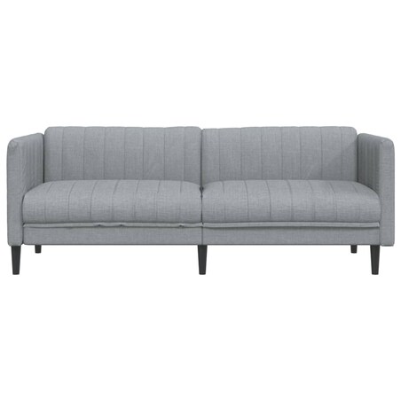 vidaXL Sofa trzyosobowa, jasnoszara, tkanina