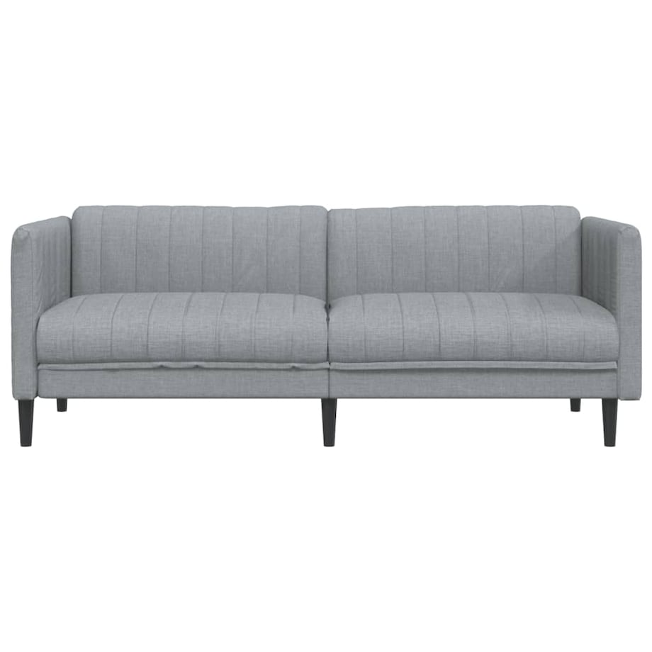 vidaXL Sofa trzyosobowa, jasnoszara, tkanina