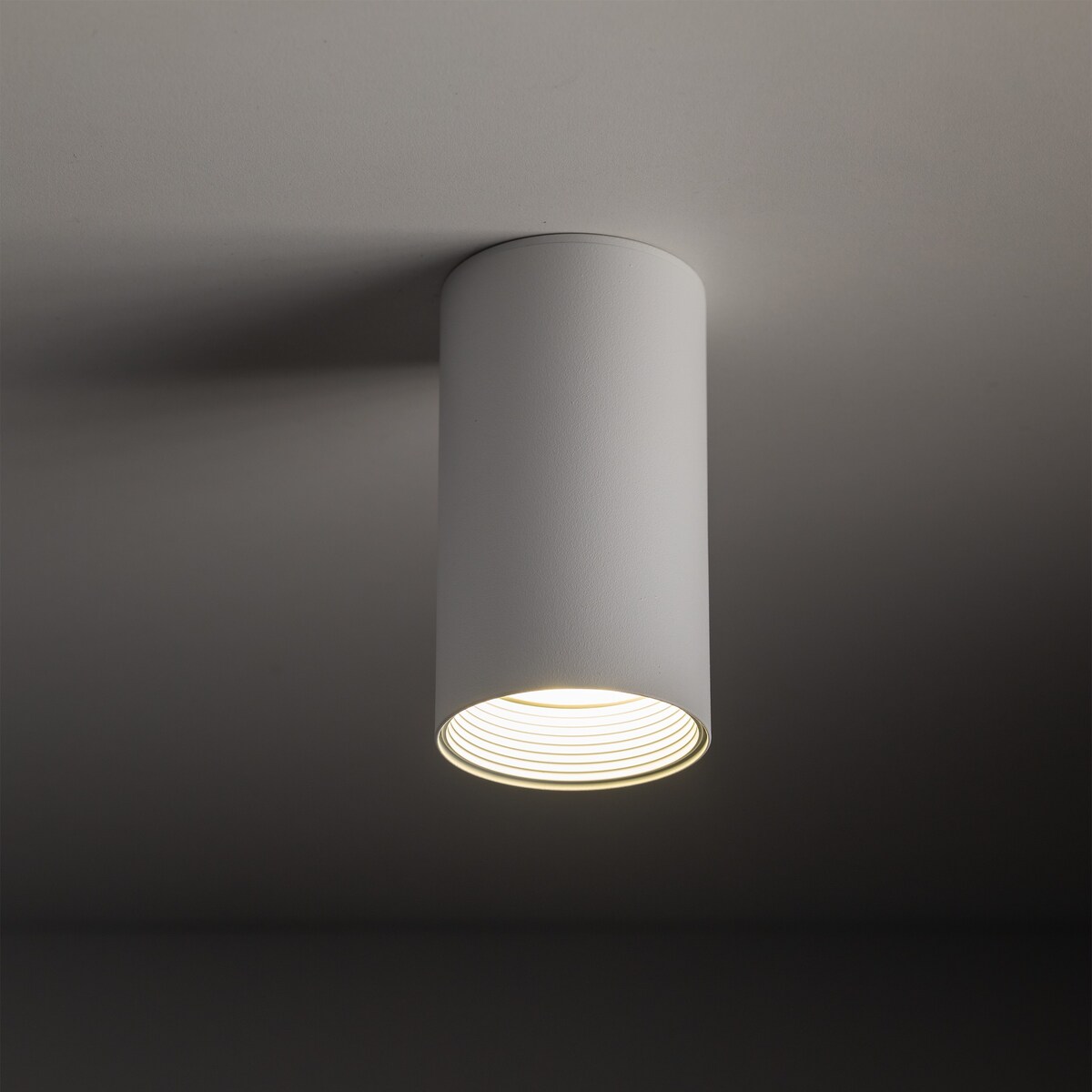 Oprawa natynkowa spot AMIS WHITE 10719 TK Lighting GU10 biała ze złotym akcentem, nowoczesny downlight LED 10W
