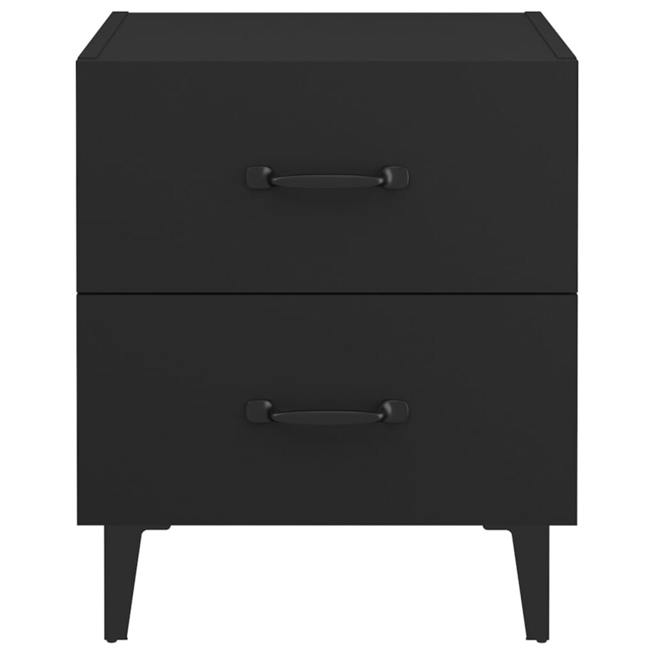 vidaXL Szafka nocna, czarna, 40x35x47,5 cm