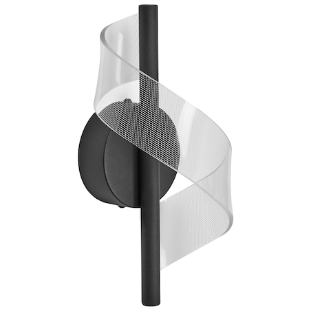 Lampa ścienna LED SARELA Czarny Metal
