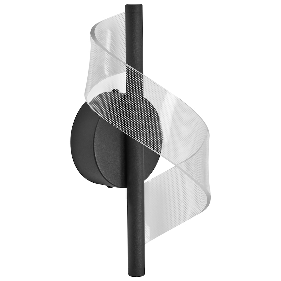 Lampa ścienna LED SARELA Czarny Metal