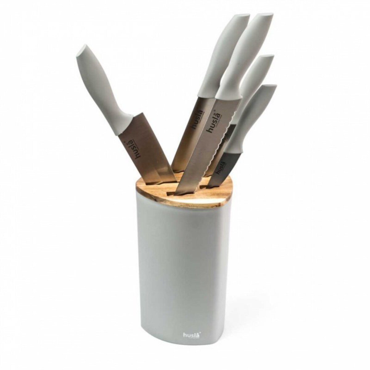 Zestaw 5 Noży Kuchennych W Bloku Husla 73964