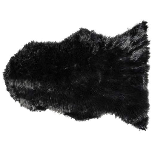 Sztuczna skóra owcza czarna MUNGO