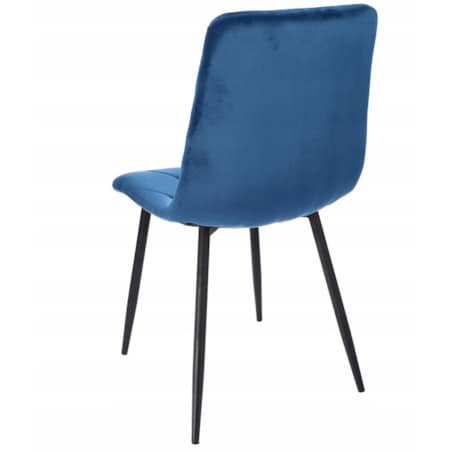 2 X Krzesło Do Jadalni Kuchni Stołu Zestaw Komplet Piado Granatowe