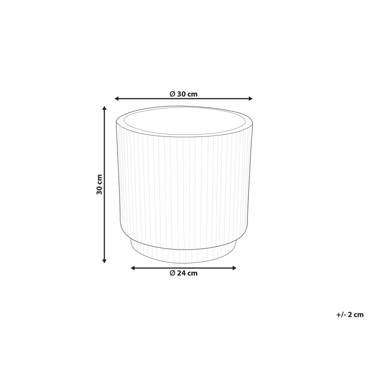 Doniczka ⌀ 30 cm zielona DARIA
