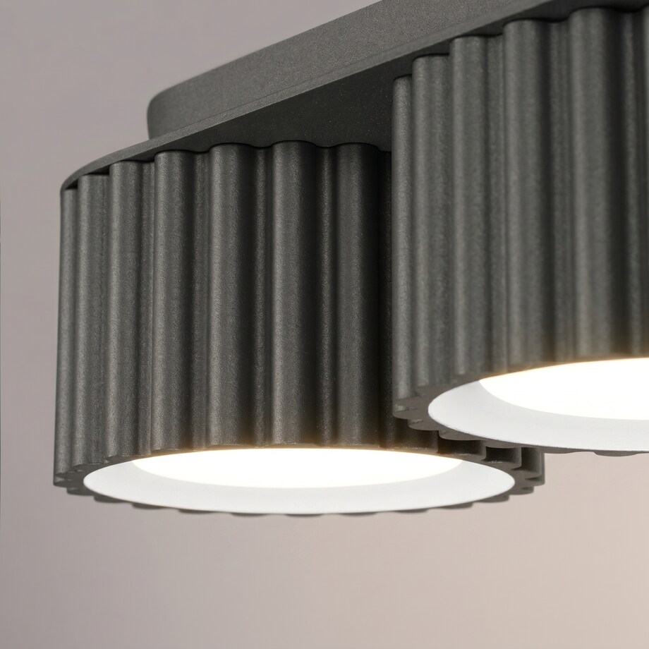 Plafon AURA 3 czarny Gx53