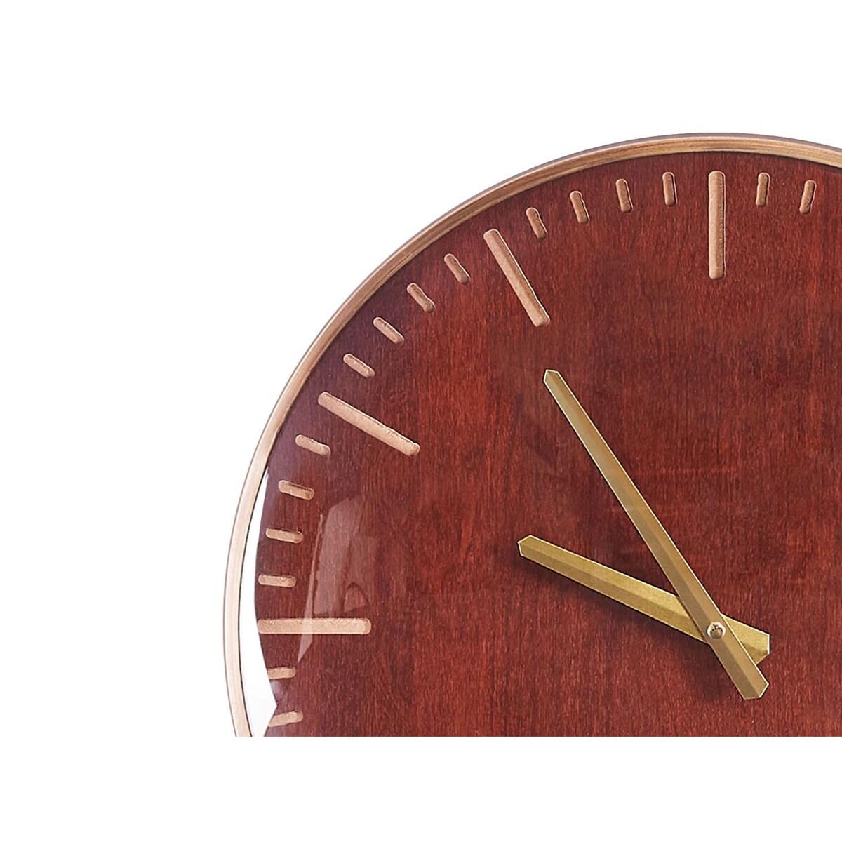 Zegar ścienny ø 43 cm brązowo-złoty BRUGG