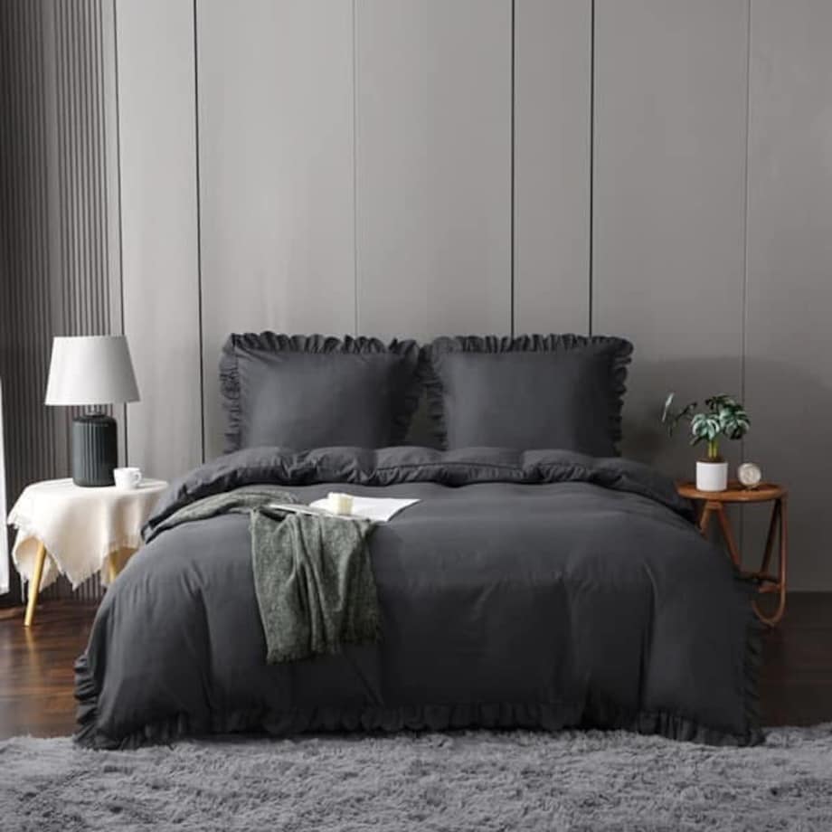 Pościel mikrofibra z falbanką 200x220 cm