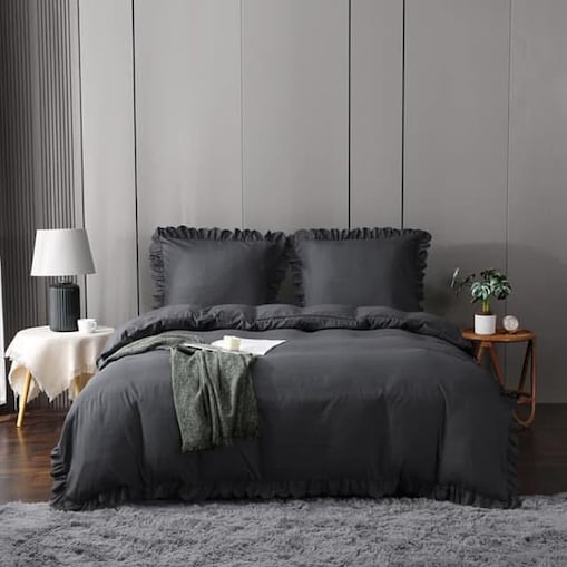 Pościel mikrofibra z falbanką 200x220 cm