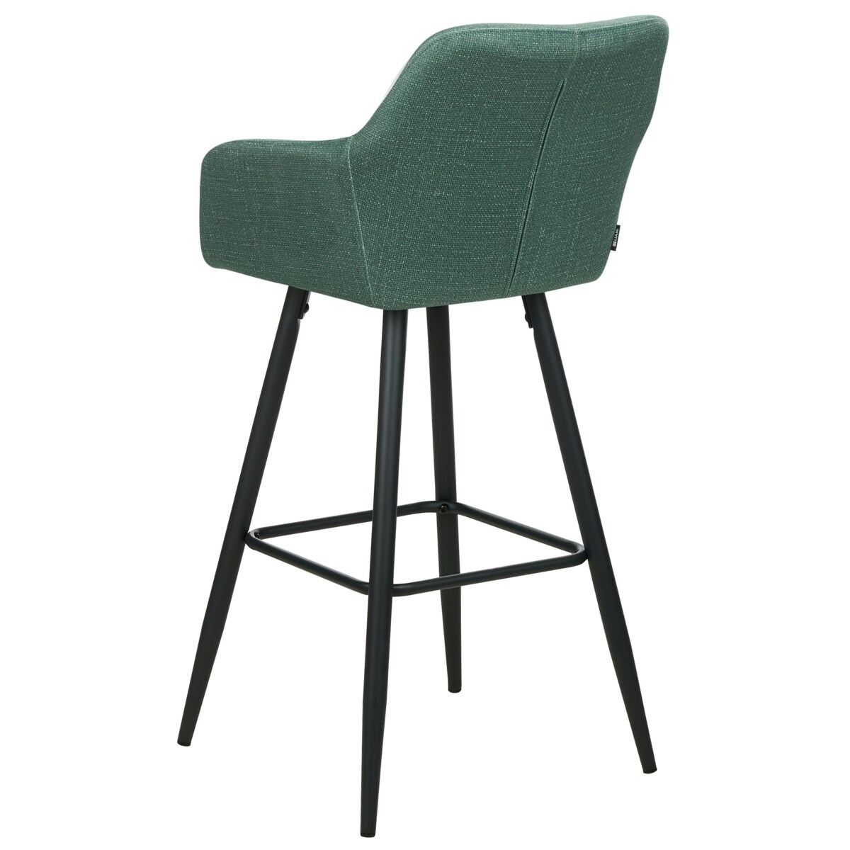Zestaw 2 krzeseł barowych zielony CASMALIA
