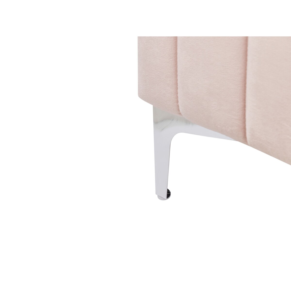 Łóżko welurowe 140 x 200 cm różowe LUNAN