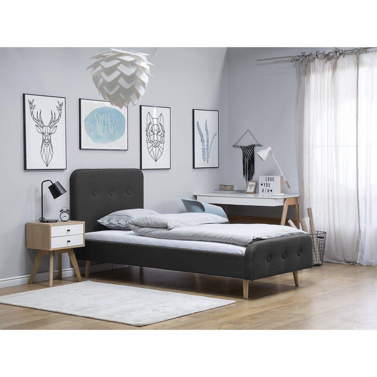 Materac kieszeniowy 80 x 200 cm średnio twardy BLISS