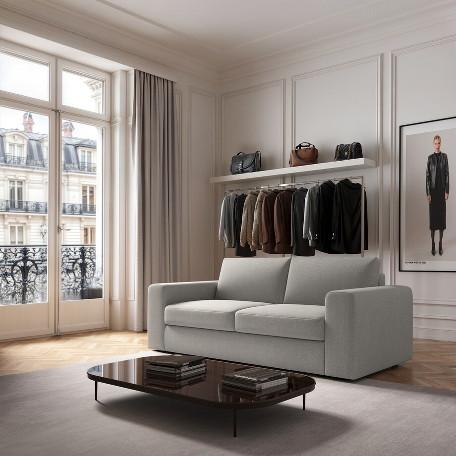 Sofa 3 osobowa Baga kremowa - szybka dostawa