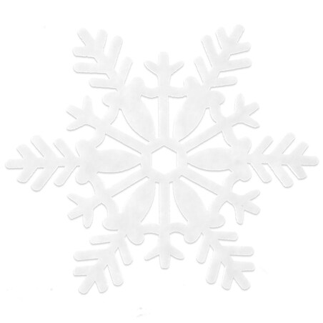 Podstawka pod Kubek Filcowa Biała Płatek Śniegu Zestaw 6 szt. 13,5 cm