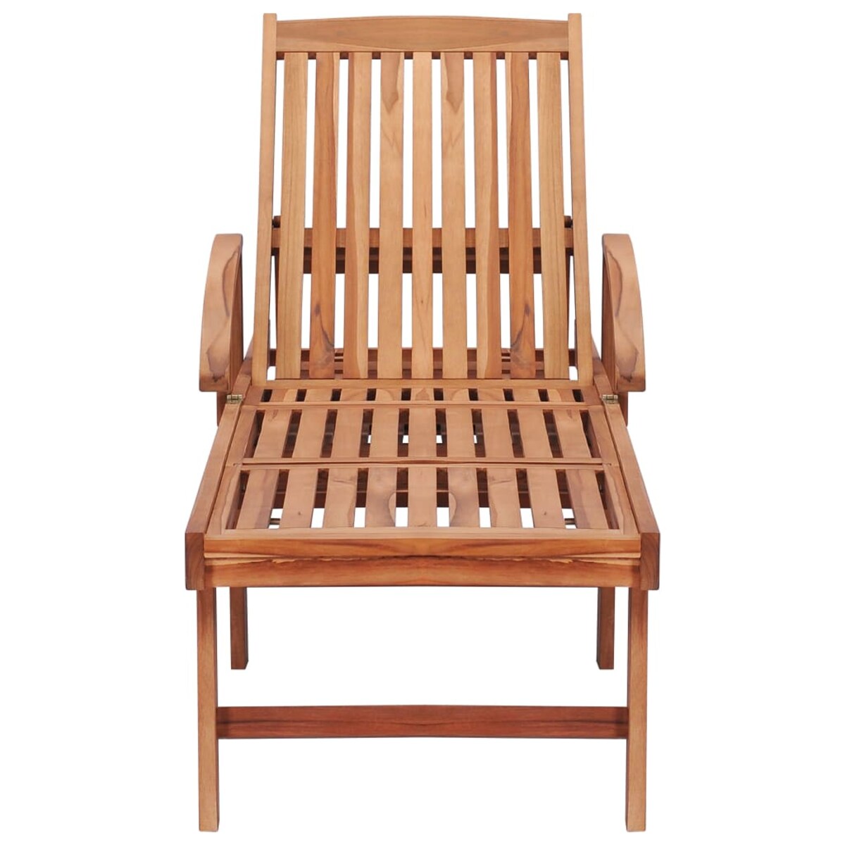 vidaXL Leżaki, 2 szt., lite drewno tekowe