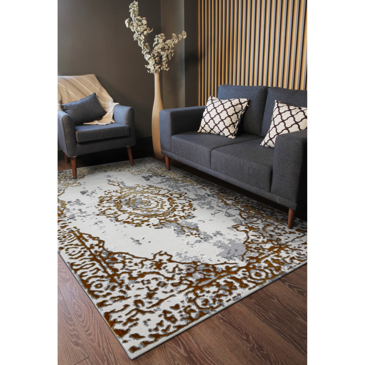 Dywan ALLURE 1961 Ornament, ramka - 160x220 cm