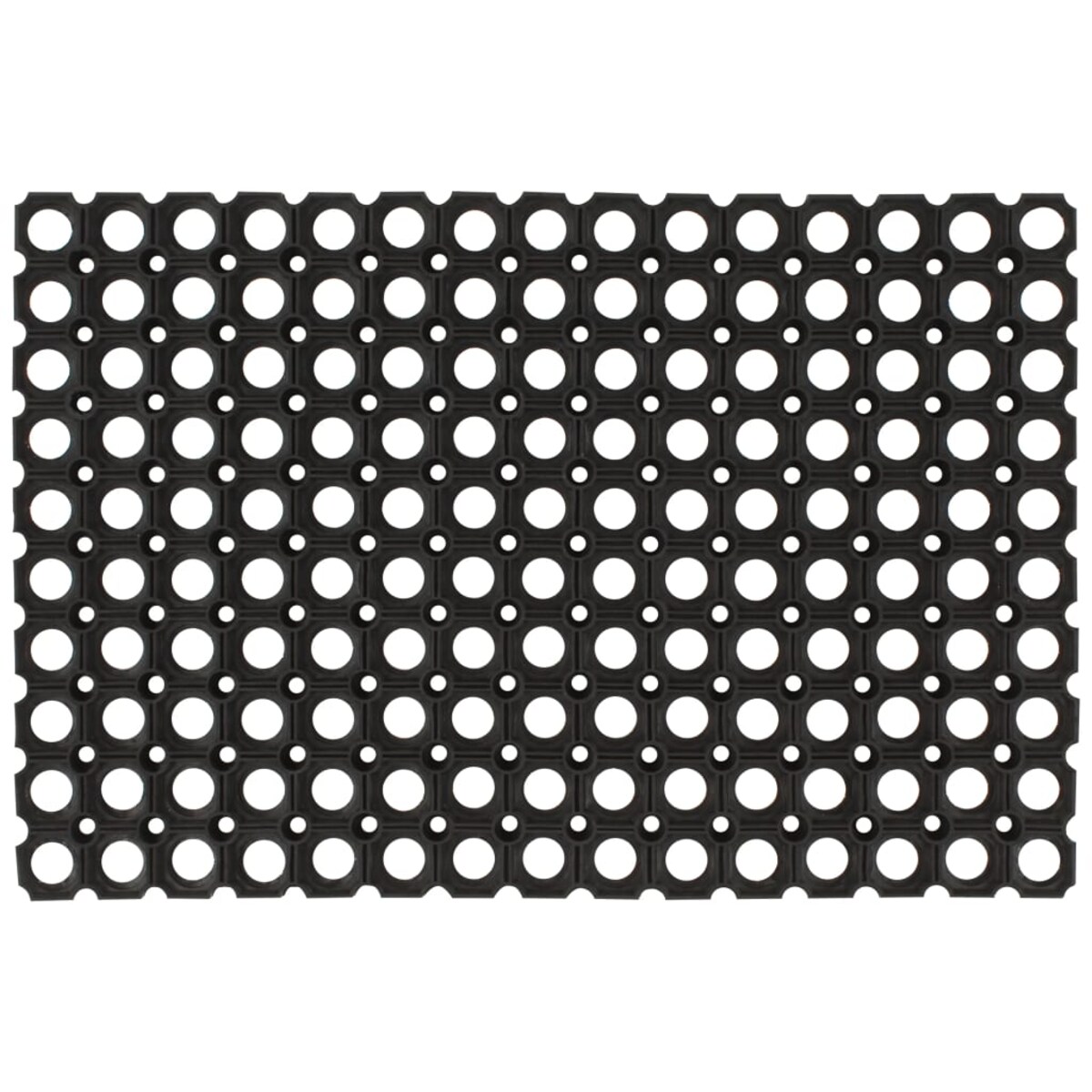 vidaXL Gumowe maty, wycieraczki, 5 szt., 16 mm, 40x60 cm