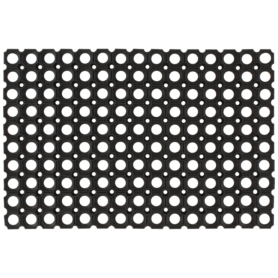 vidaXL Gumowe maty, wycieraczki, 5 szt., 16 mm, 40x60 cm
