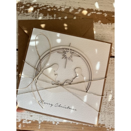 Kartka świąteczna ręcznie robiona Merry Christmas