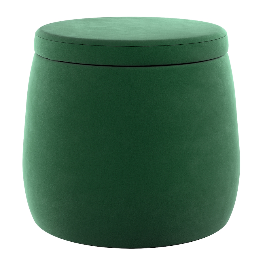 Puf Candy Jar, butelkowa zieleń, ø40, wys. 40 cm, Posh Velvet