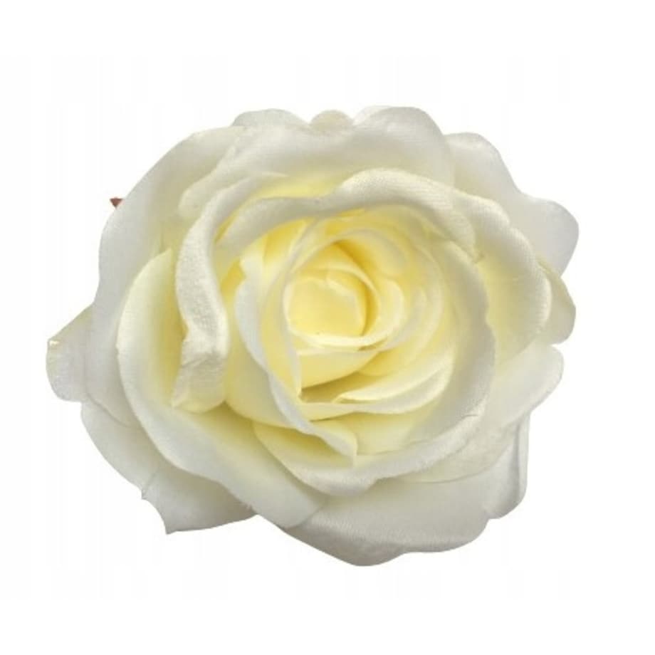 6x RÓŻA BIAŁA SZTUCZNA na aranżację bukiet kompozycji doniczkowych wyrobowa