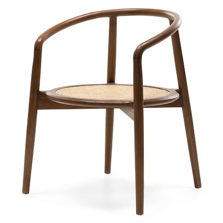 Krzesło drewniane CHARLOTTA 80x60x57 cm orzech zaokrąglone