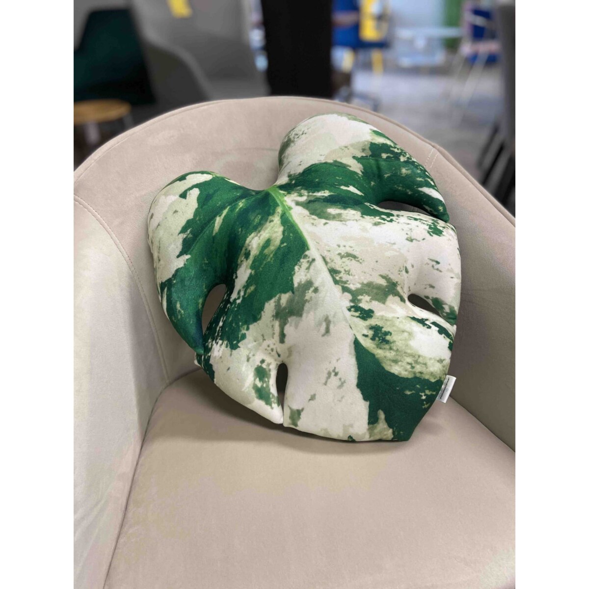 Poduszka Liść Monstera Variegata
