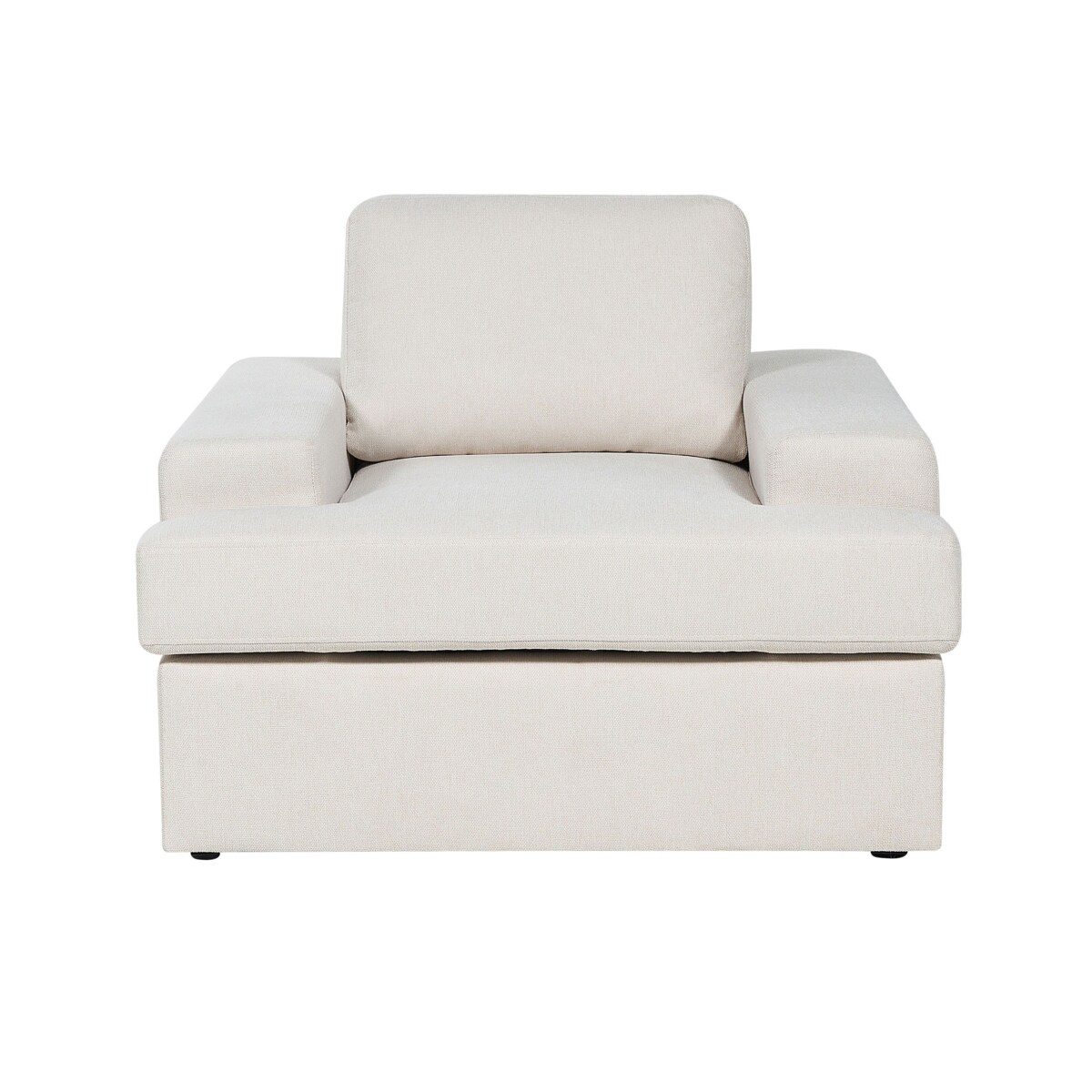 Fotel tapicerowany jasnobeżowy ALLA