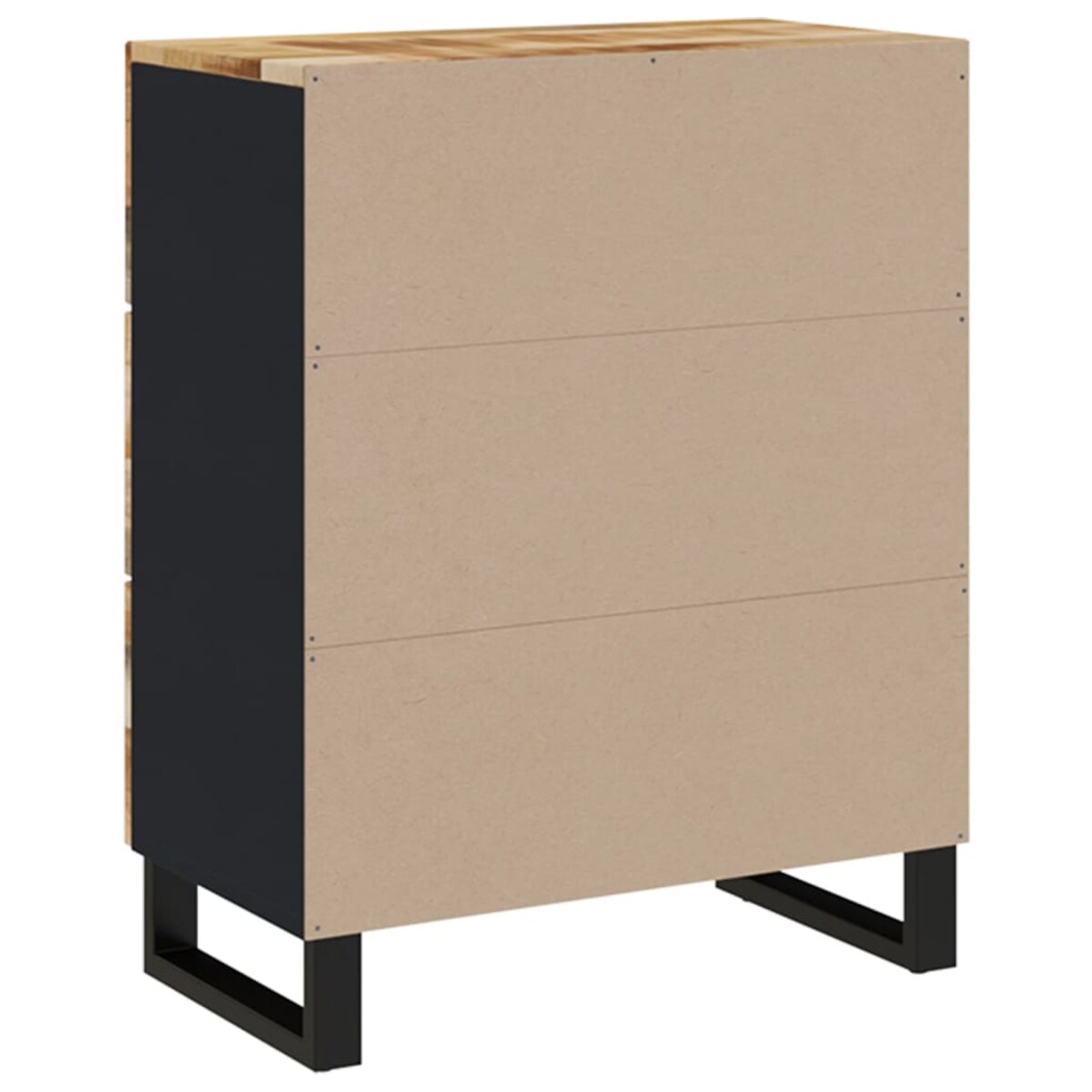 vidaXL Szafki, 2 szt., 60x33x75 cm, surowe drewno mango