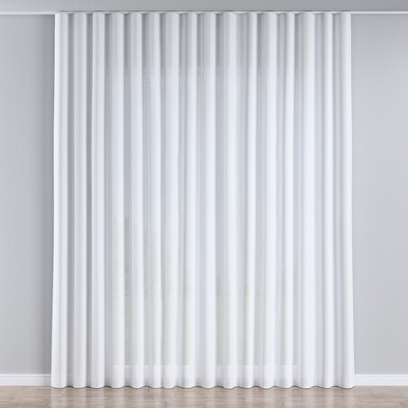 Firana na taśmie wave 300x265 prześwitujący biały