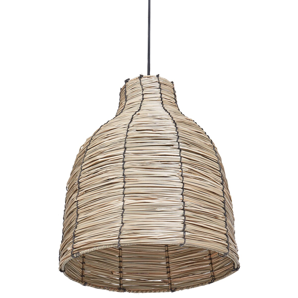 Lampa wisząca z trawy morskiej naturalna KELAKAS