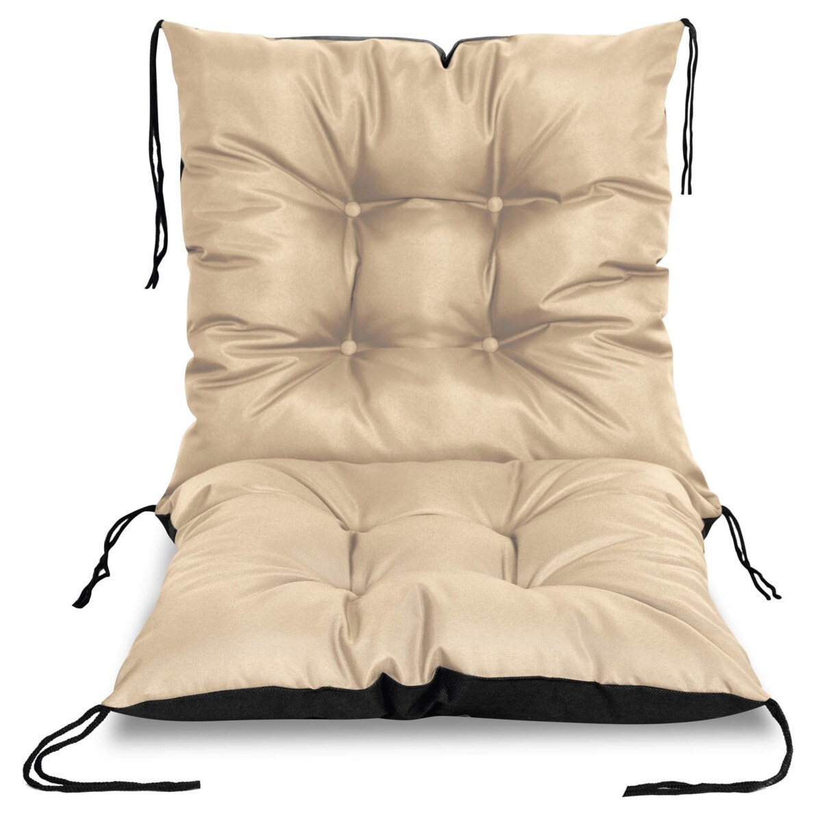 Poduszka Ogrodowa Na Krzesło Fotel 50X50X50 Cm Wodoodporna Pikowana Wiązana