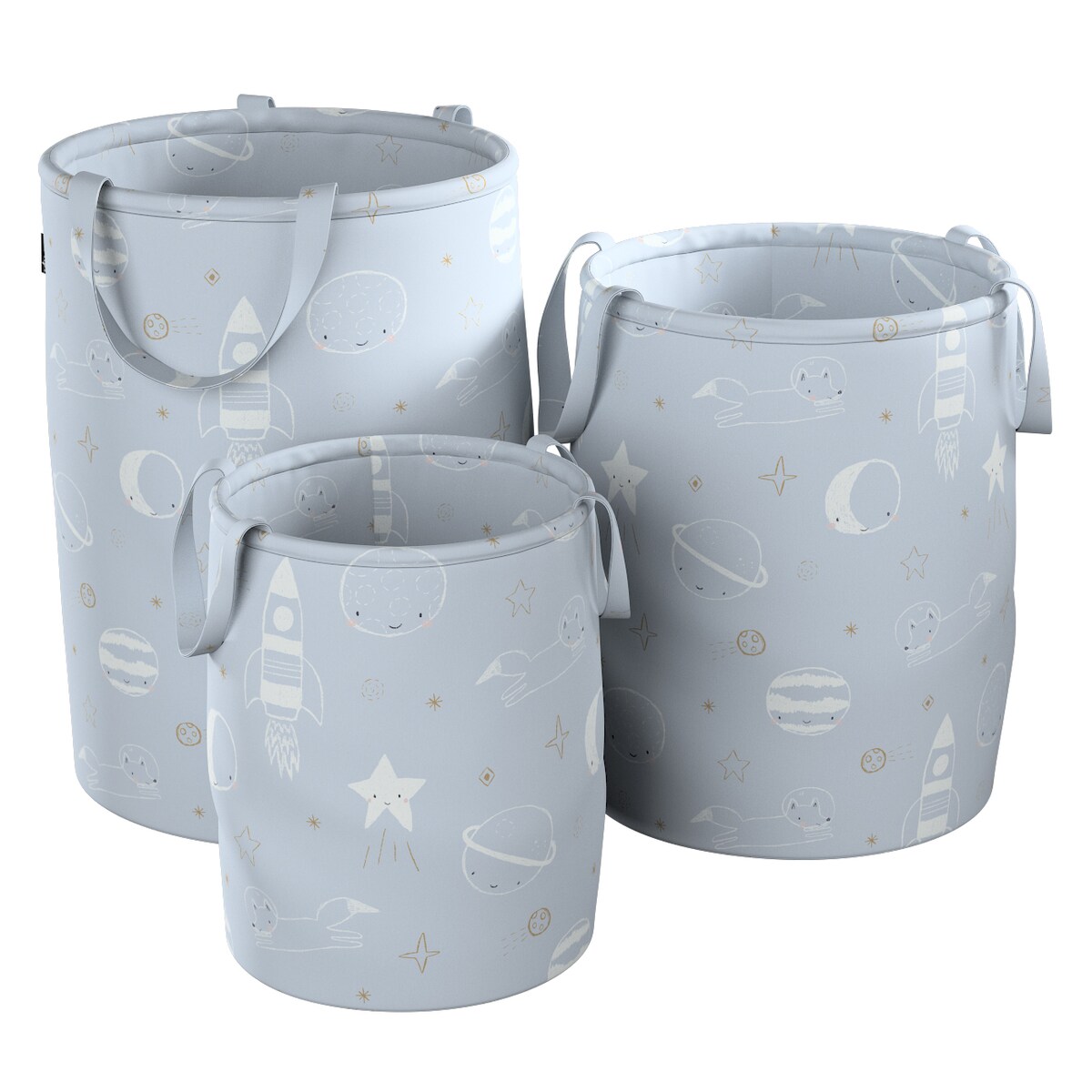 Kosz na zabawki Tobi, szary, 40x60cm, Magic Collection