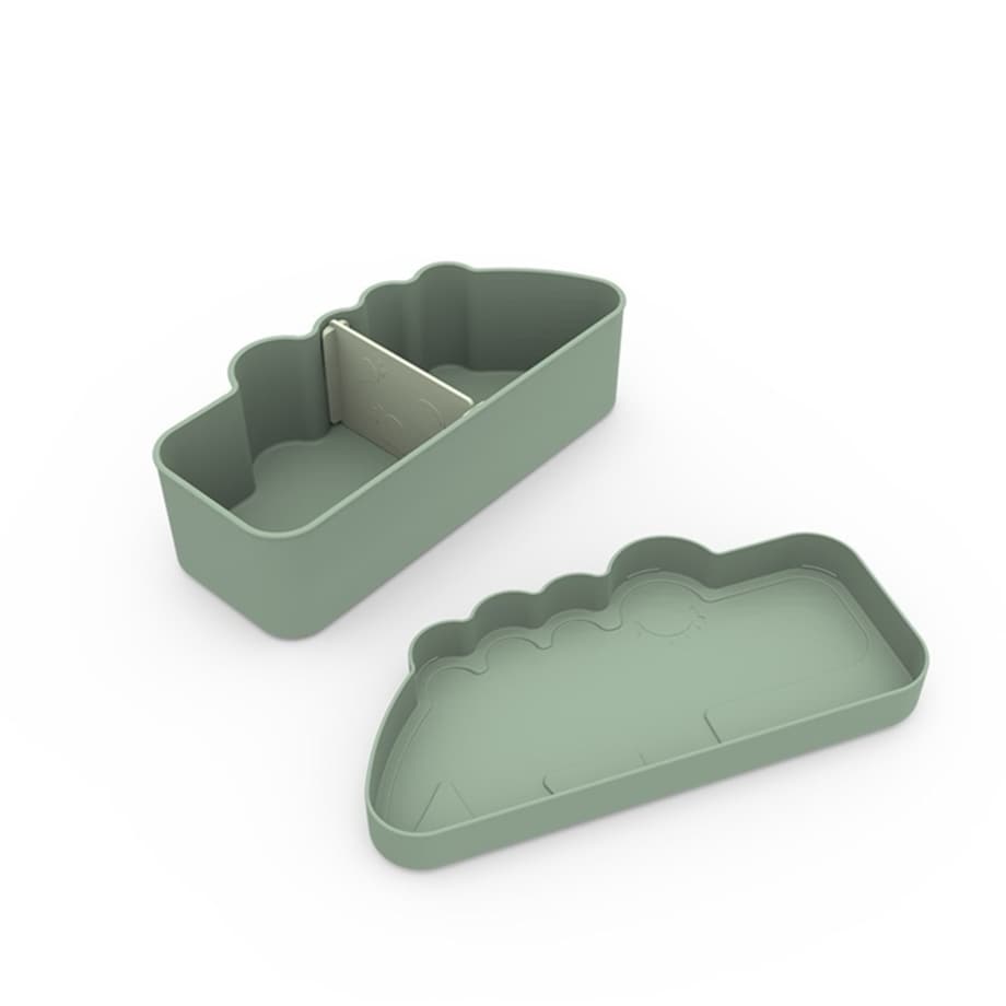 Done by Deer Pudełko Lunchbox Croco Green
