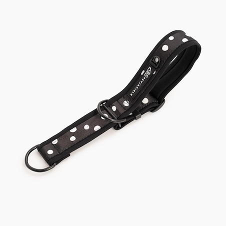 Obroża półzaciskowa SUPER SOFT "Psygarnij kropka" - Szerokość taśmy: 38mm, Rozmiar: L