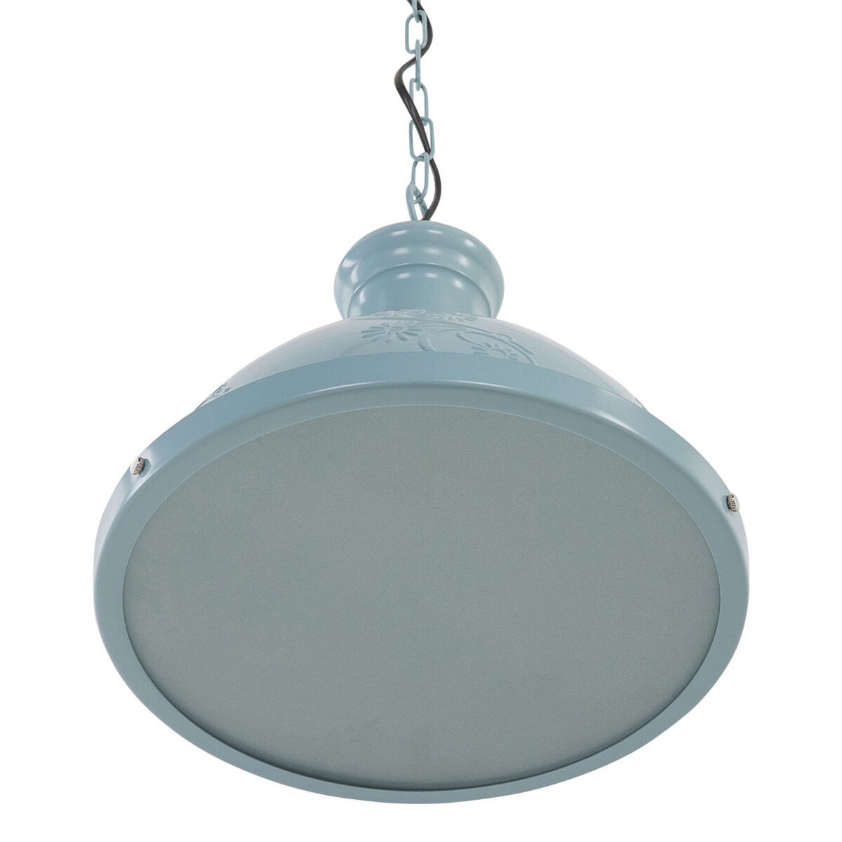 Lampa wisząca metalowa niebieska DIDESSA