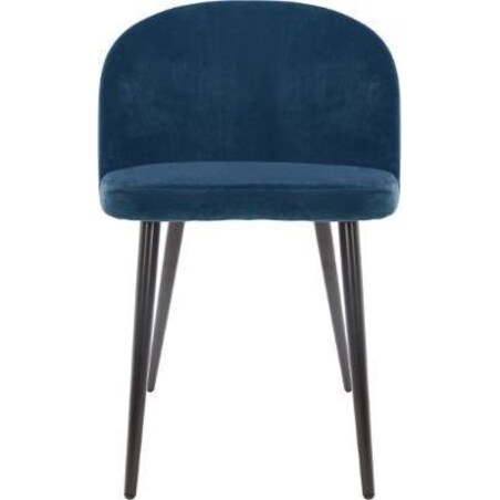 Krzesło NELA z profilowanym oparciem i metalowymi nóżkami