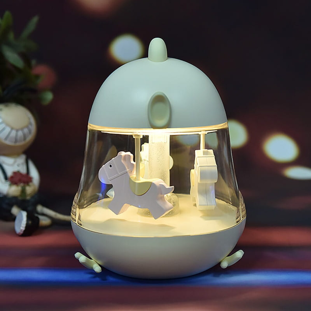 Rabbit&Friends, Lampka karuzela z pozytywką - kurczak żółty