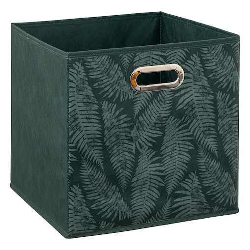 Pojemnik do przechowywania z wzorem liści MIX'N'MODUL, kolor zielony, tworzywo sztuczne