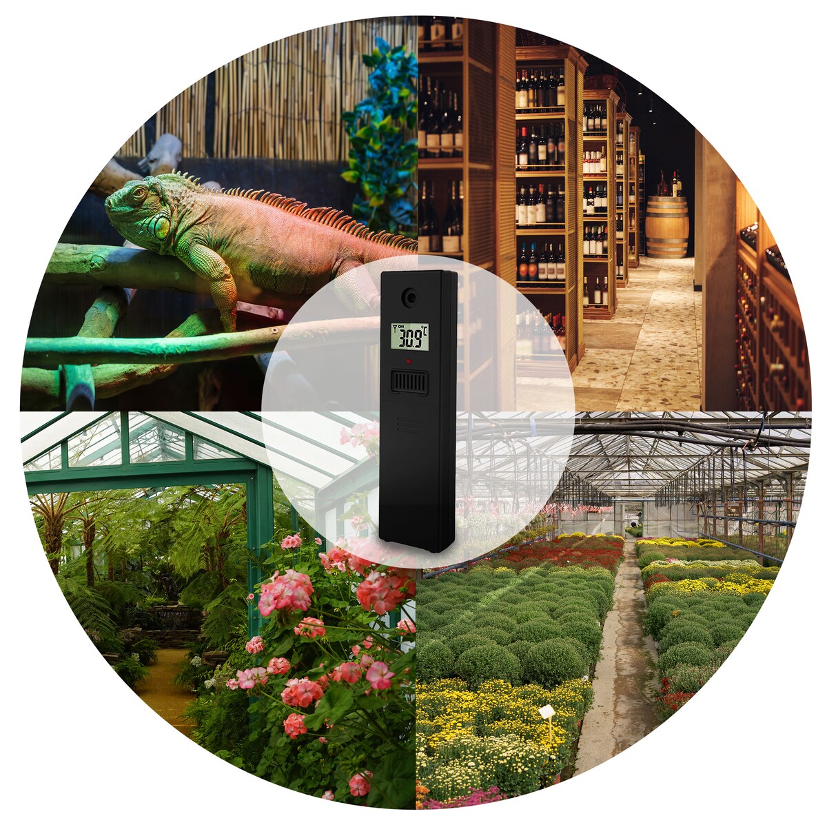 Bezprzewodowa stacja pogodowa pogody higrometr Berdsen