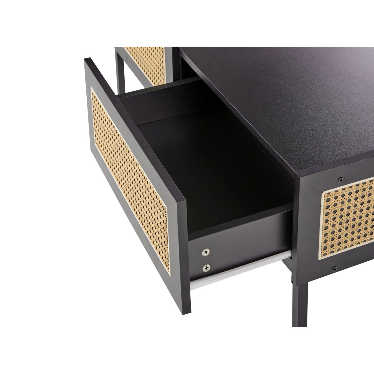 Stolik kawowy Z miejscem do przechowywania MDF Czarny CULLEN