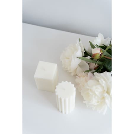 Świeca sojowa geometryczna Lines, 160 g, INSPIRA