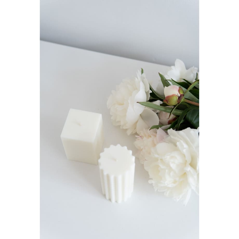 Świeca sojowa geometryczna Lines, 160 g, INSPIRA