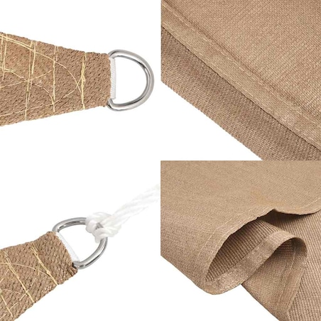 vidaXL Żagiel przeciwsłoneczny, 160 g/m², kolor taupe, 4/5x4 m, HDPE