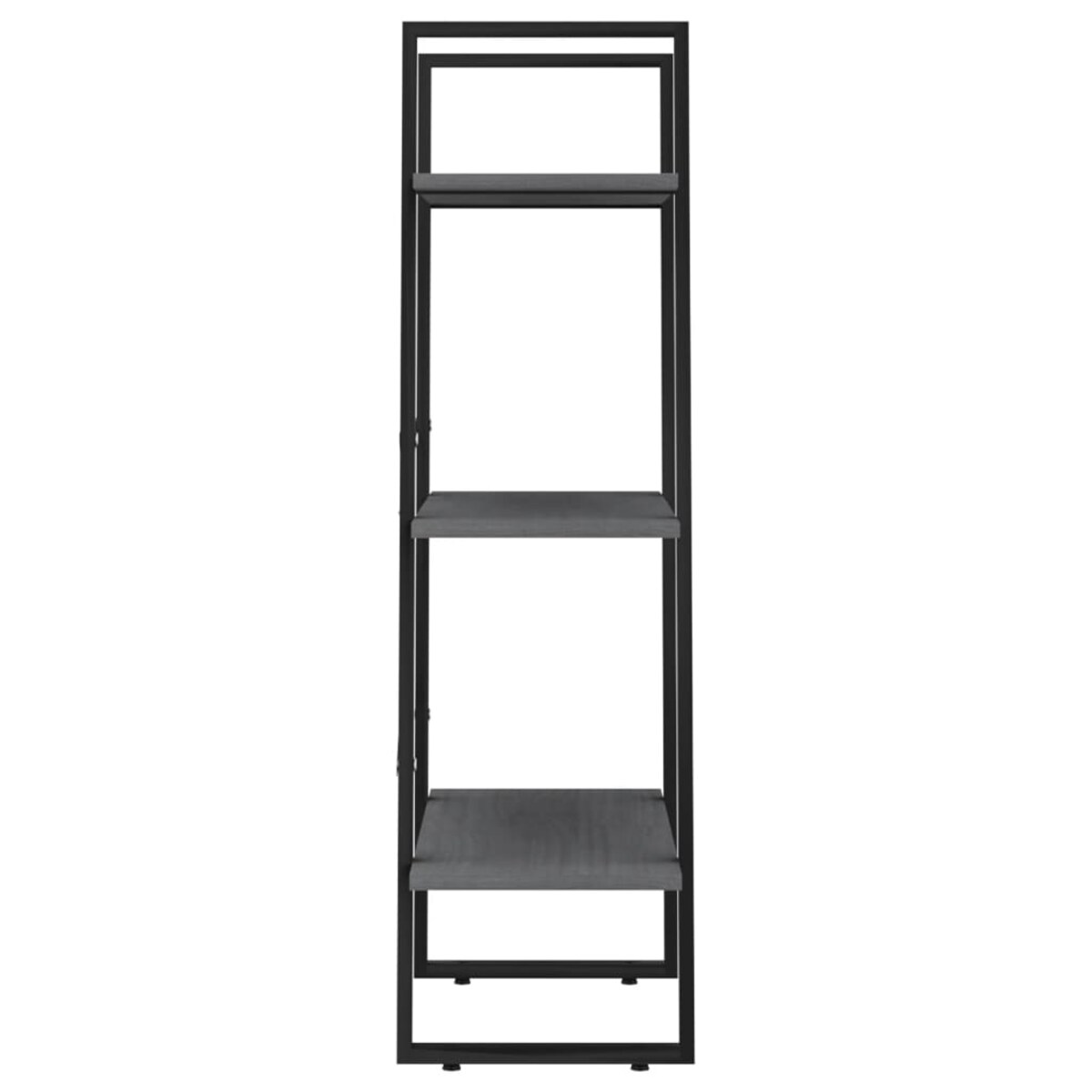 vidaXL Regał, szary, 60x30x105 cm, lite drewno sosnowe