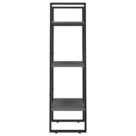 vidaXL Regał, szary, 60x30x105 cm, lite drewno sosnowe