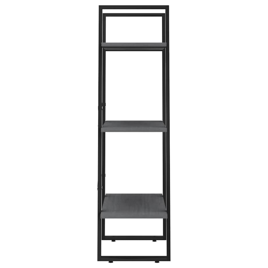 vidaXL Regał, szary, 60x30x105 cm, lite drewno sosnowe